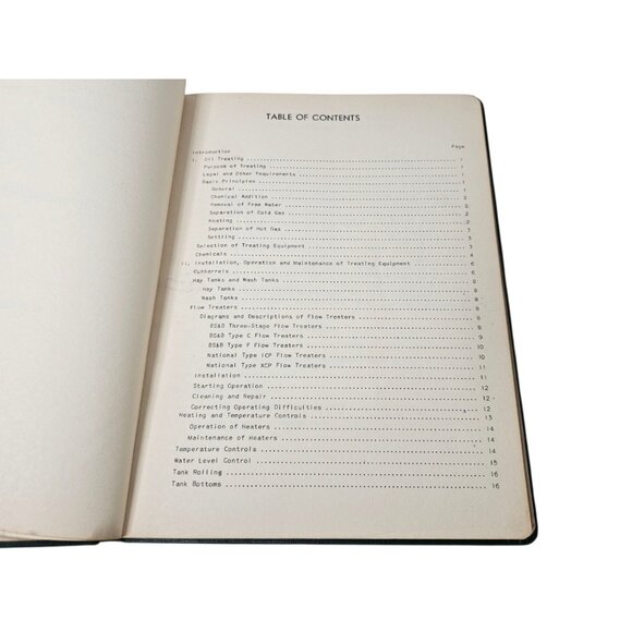 Humble Oil & Refining Company Oil Treating Handbook Houston Hardcover Oil & Gas - Picture 6 of 13